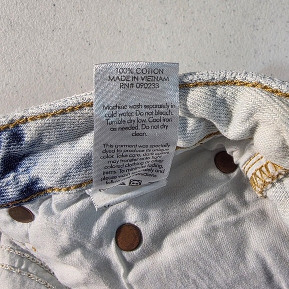 Pacsun 90s Boyfriend Jeans Light Wash Bleach Tie Dye Denim Size 25 - Picture 14 of 14